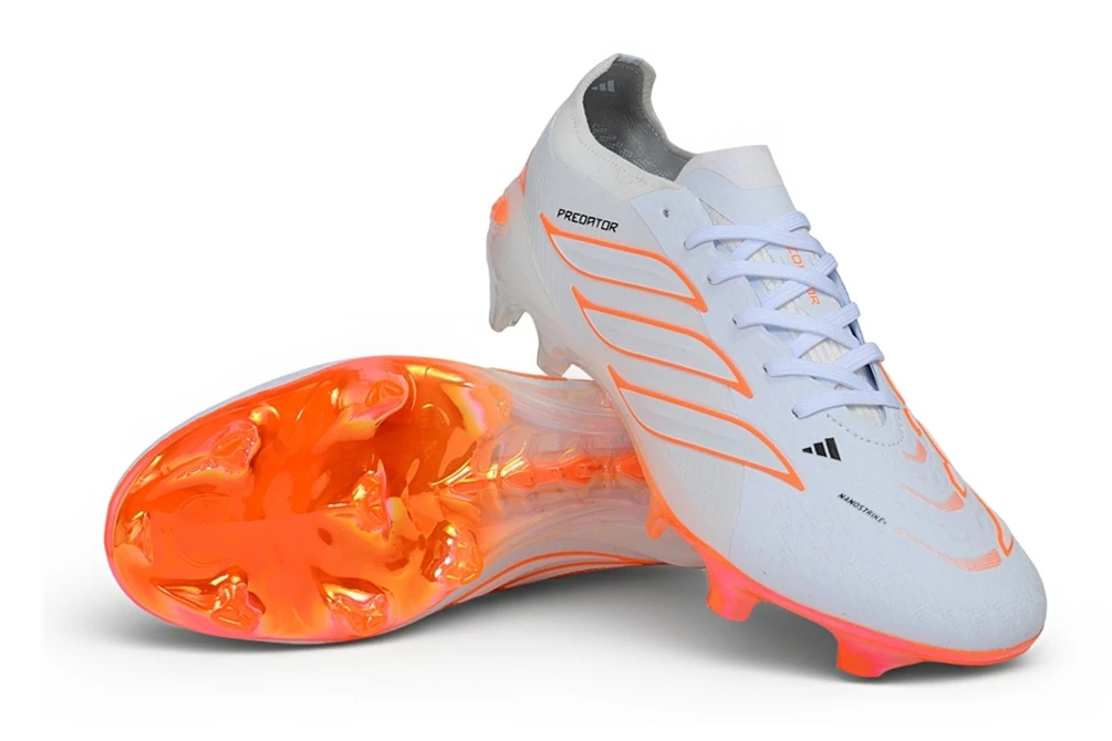 Predator 26 FG Footwear White Solar Orange FGAP1521 - Imagen 4