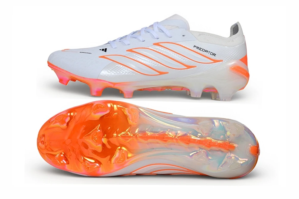 Predator 26 FG Footwear White Solar Orange FGAP1521 - Imagen 6
