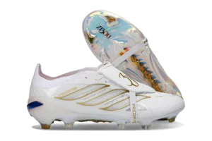Predator 26 FG Zinedine Zidane 30 Years Footwear White Gold Metallic Royal Blue Lucid Red FGAP1525