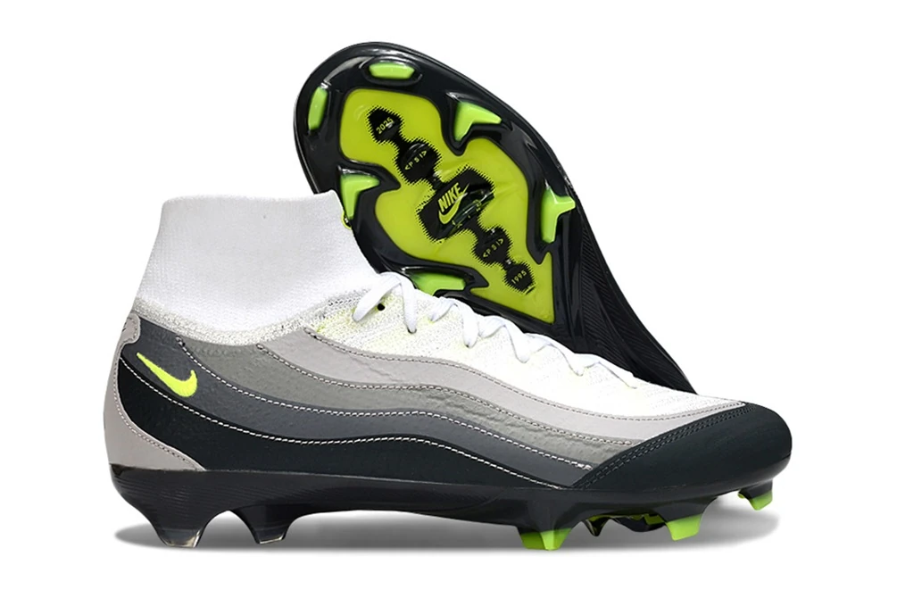 Mercurial Superfly 10 x Air Max 95 Inspired White Black Volt FG FGNM3656