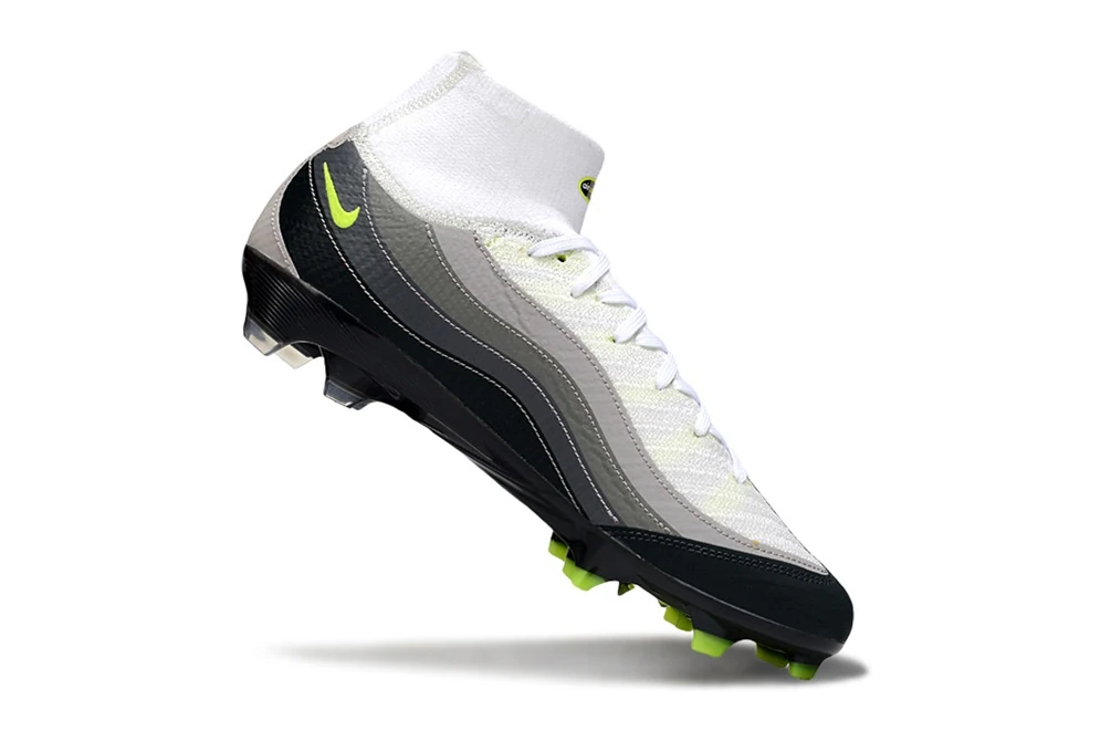 Mercurial Superfly 10 x Air Max 95 Inspired White Black Volt FG FGNM3656 - Imagen 3