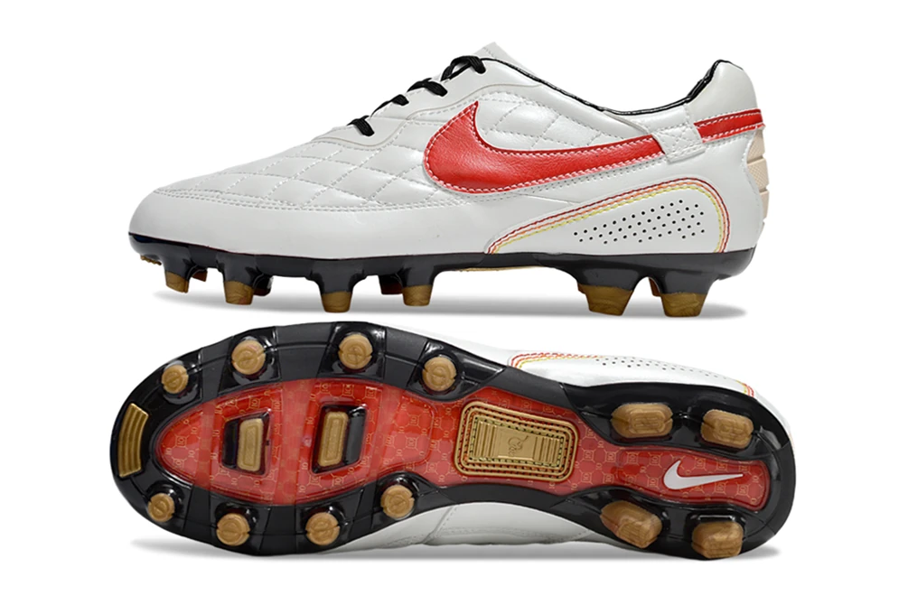 Tiempo R10 White Bright Red Metallic Gold FG FGNR2895 - Imagen 6