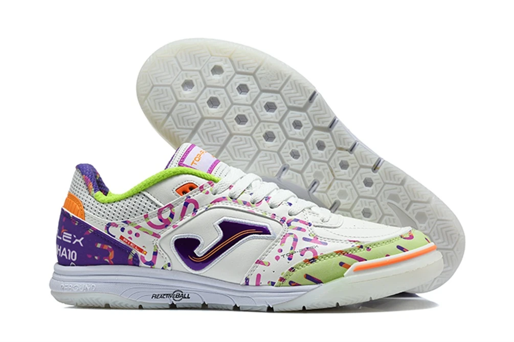 Joma Top Flex White Pink Purple Lime TF ICJF0134 - Imagen 5