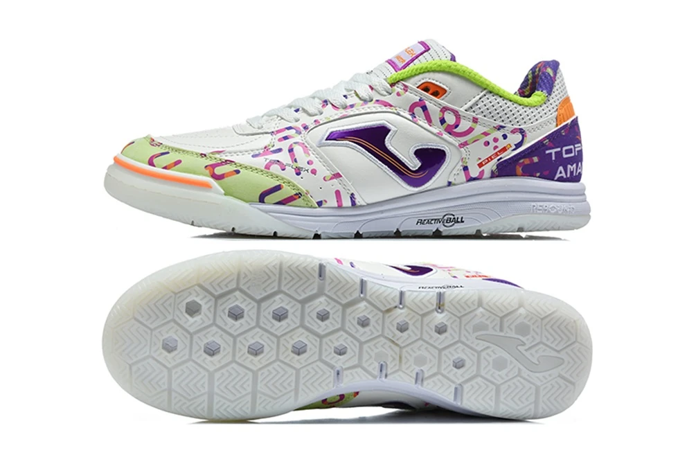 Joma Top Flex White Pink Purple Lime TF ICJF0134 - Imagen 7