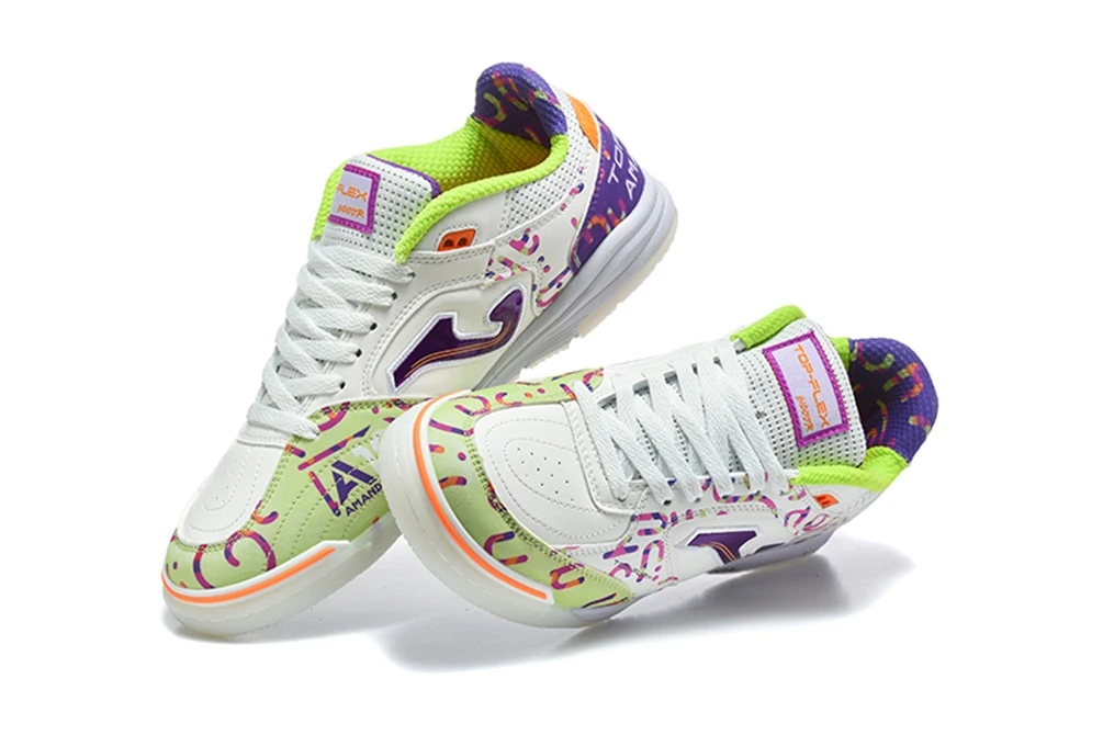 Joma Top Flex White Pink Purple Lime TF ICJF0134 - Imagen 10