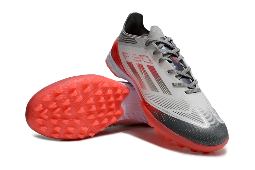 F50 Silver Red White Laceless TF TFAF0590 - Imagen 4