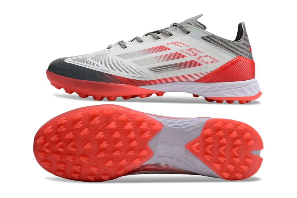F50 Silver Red White Laceless TF TFAF0590 - Imagen 6