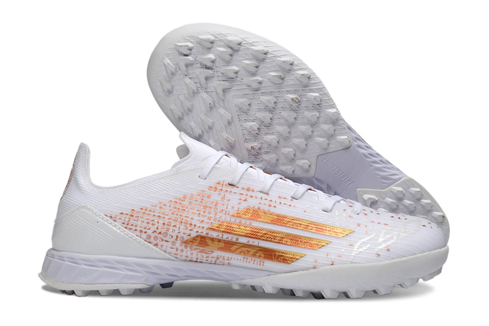 F50 White Orange Gold Laceless TF TFAF0655