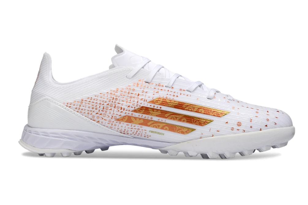 F50 White Orange Gold Laceless TF TFAF0655 - Imagen 7