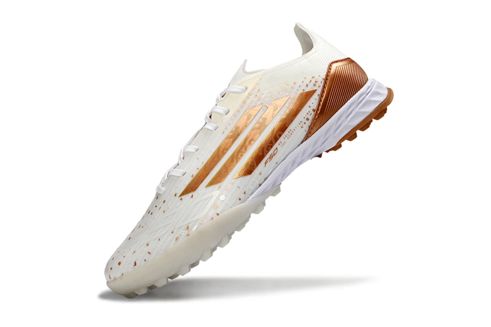 F50 White Copper Gold Laceless TF TFAF0656 - Imagen 3