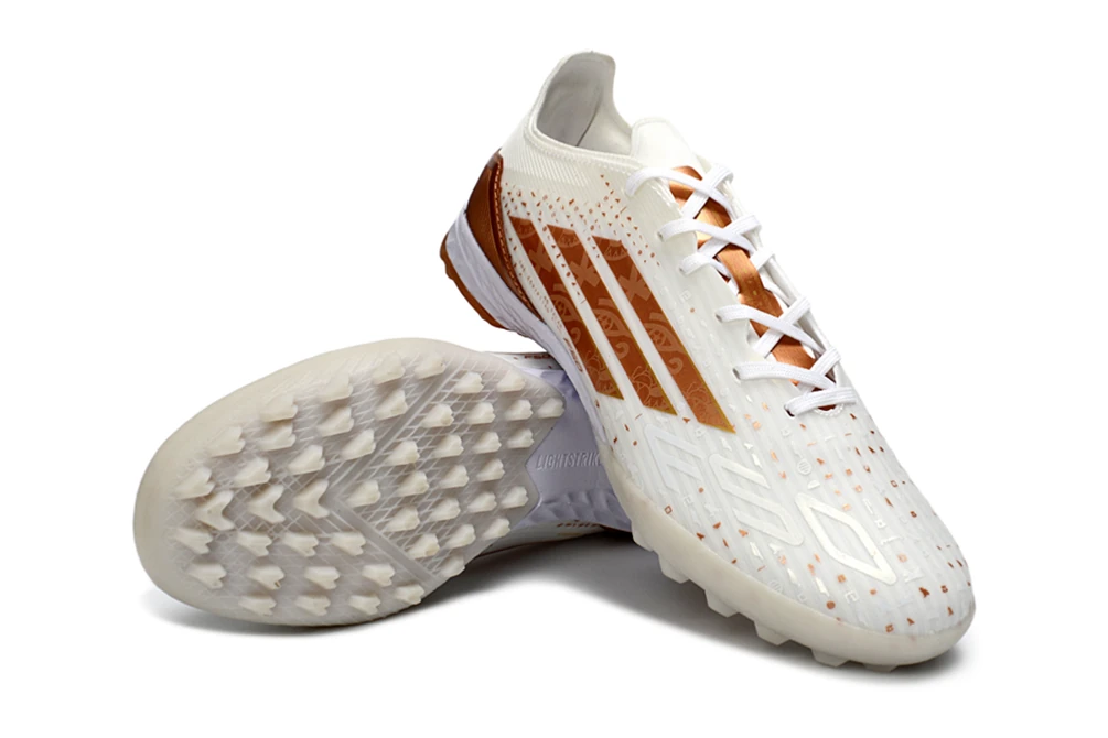 F50 White Copper Gold Laceless TF TFAF0656 - Imagen 4