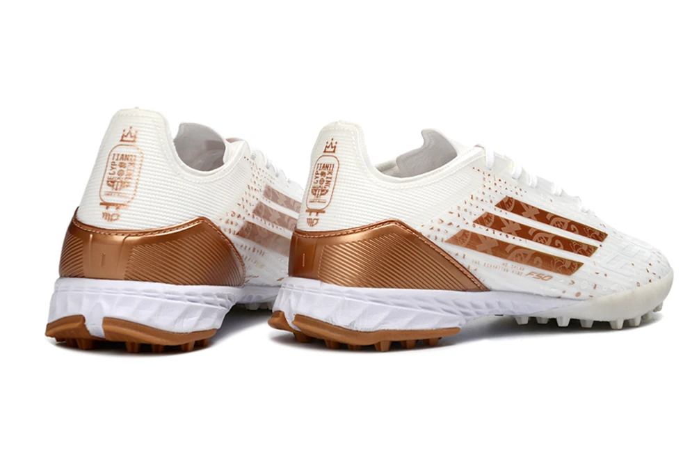 F50 White Copper Gold Laceless TF TFAF0656 - Imagen 5