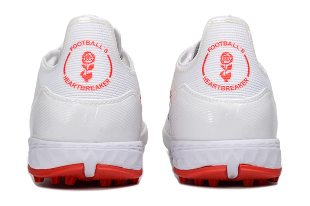 F50 Lamine Yamal Heartbreaker White Black Lucid Red Laceless TF TFAF0659 - Imagen 4