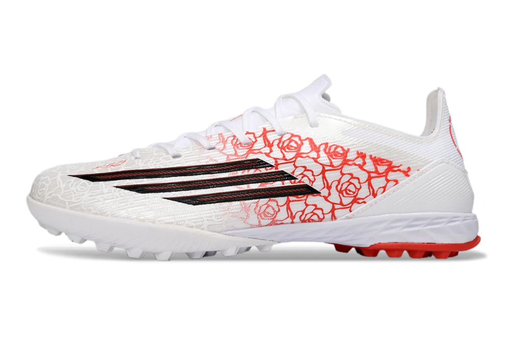 F50 Lamine Yamal Heartbreaker White Black Lucid Red Laceless TF TFAF0659 - Imagen 8