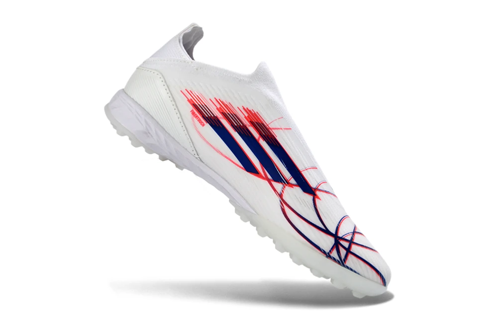F50 White Red Blue Line Graphic Laceless TF TFAF0675 - Imagen 3