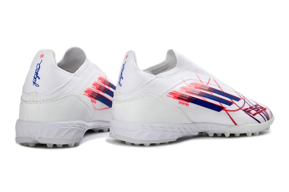 F50 White Red Blue Line Graphic Laceless TF TFAF0675 - Imagen 6