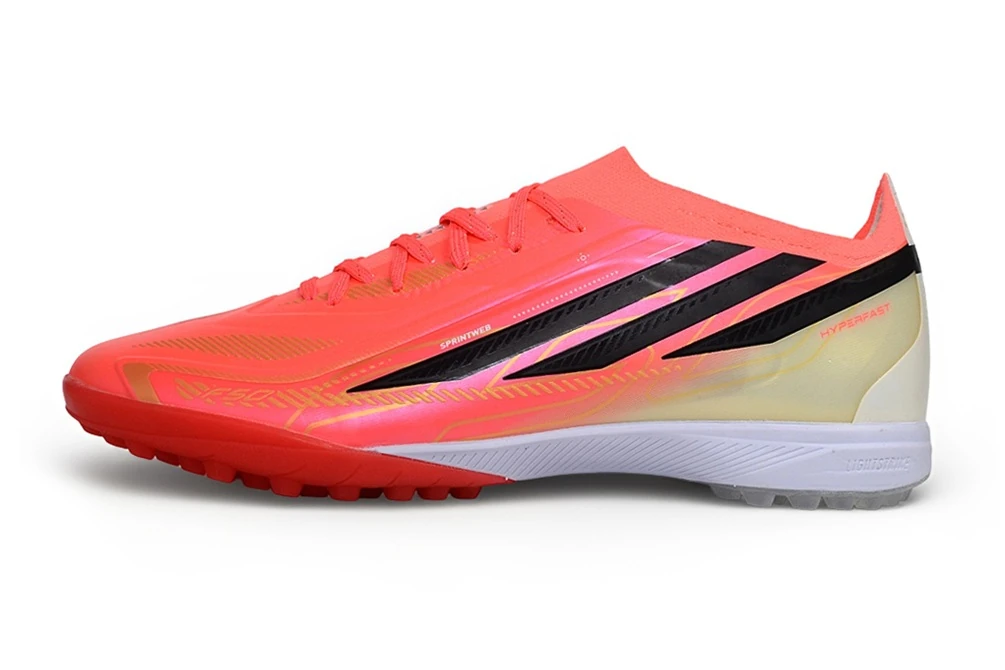 F50 Hyperfast 2026 World Cup Solar Turbo Black Gold Metallic Laceless TF TFAF0731 - Imagen 8