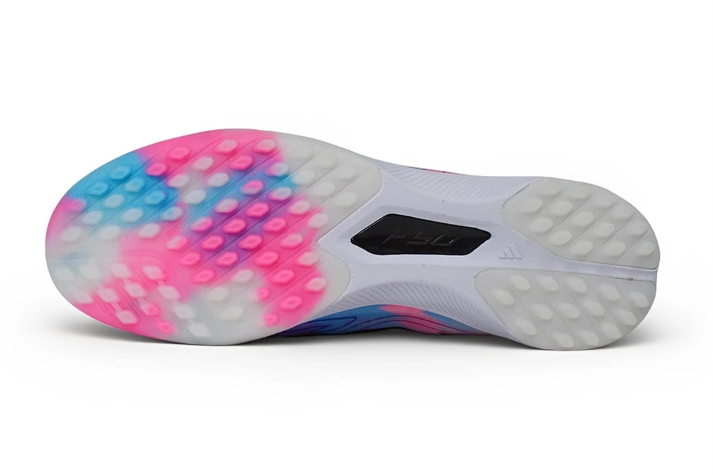 F50 Hyperfast Y-3 White Blue Pink Multicolor Laceless TF TFAF0741 - Imagen 6