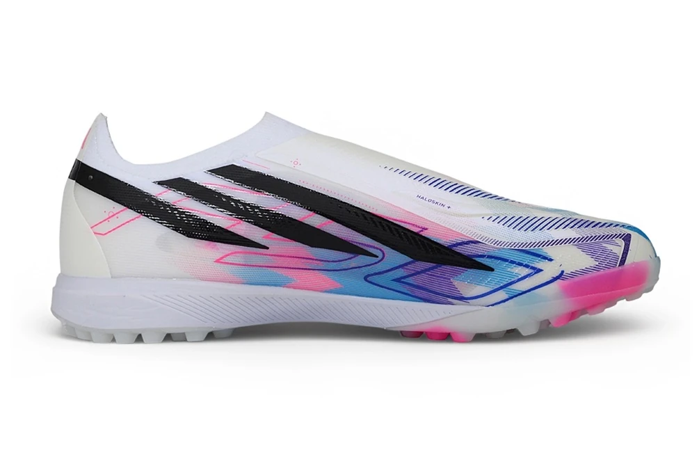 F50 Hyperfast Y-3 White Blue Pink Multicolor Laceless TF TFAF0741 - Imagen 7