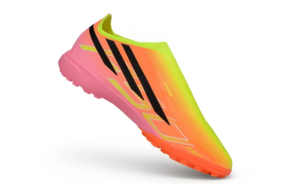 F50 Hyperfast Solar Turbo Solar Lemon Pink Laceless TF TFAF0744 - Imagen 2