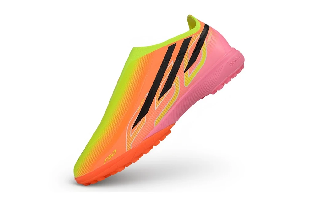 F50 Hyperfast Solar Turbo Solar Lemon Pink Laceless TF TFAF0744 - Imagen 3