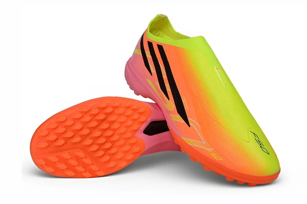 F50 Hyperfast Solar Turbo Solar Lemon Pink Laceless TF TFAF0744 - Imagen 4