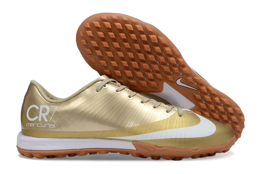 Mercurial CR7 Metallic Gold White Gum TF TFNC1987