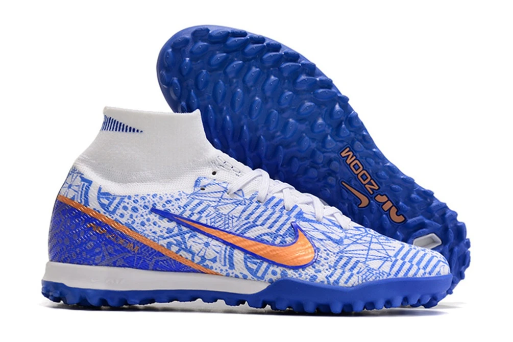 Mercurial Superfly 9 White Royal Blue Orange TF TFNM2010