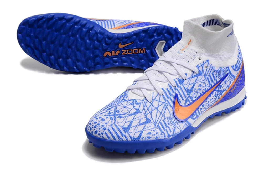 Mercurial Superfly 9 White Royal Blue Orange TF TFNM2010 - Imagen 2