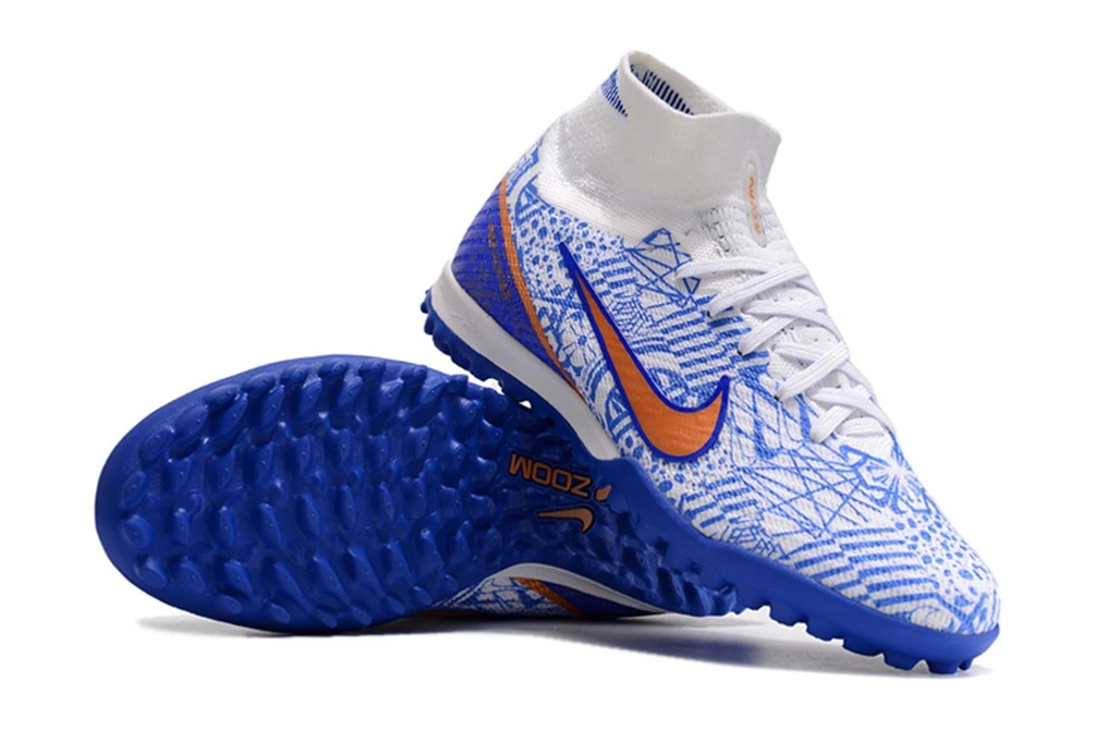 Mercurial Superfly 9 White Royal Blue Orange TF TFNM2010 - Imagen 5