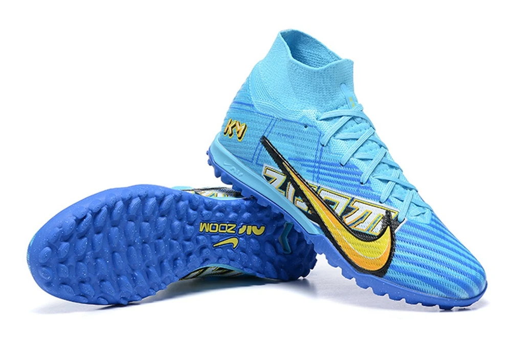 Mercurial Superfly 9 Kylian Mbappe Motivation Pack Baltic Blue Sundial White TF #27.5mx STNM0036 - Imagen 7