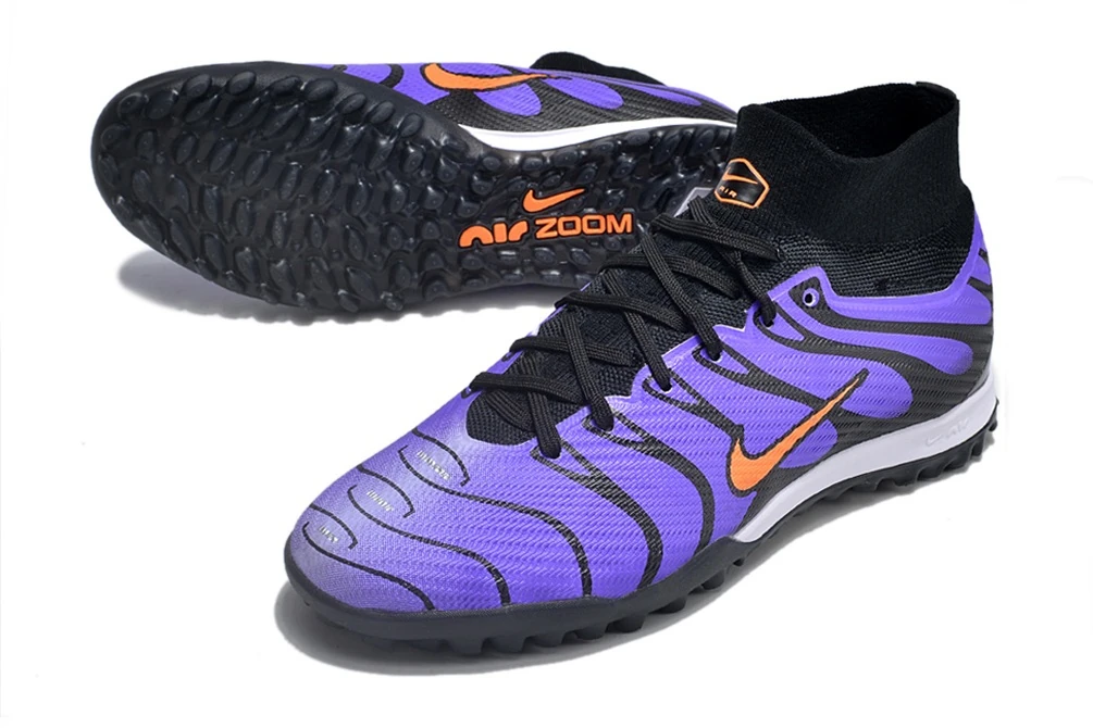 Mercurial Superfly 9 Air Max Plus Voltage Purple Total Orange Black TF TFNM2062 - Imagen 2