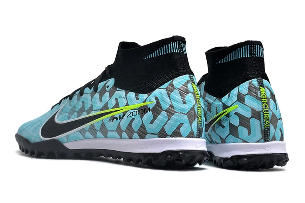 Mercurial Superfly 9 Light Blue Black Green TF TFNM2066 - Imagen 4