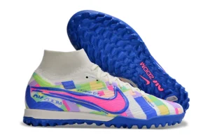Mercurial Superfly 9 White Royal Blue Pink Multicolor TF TFNM2091