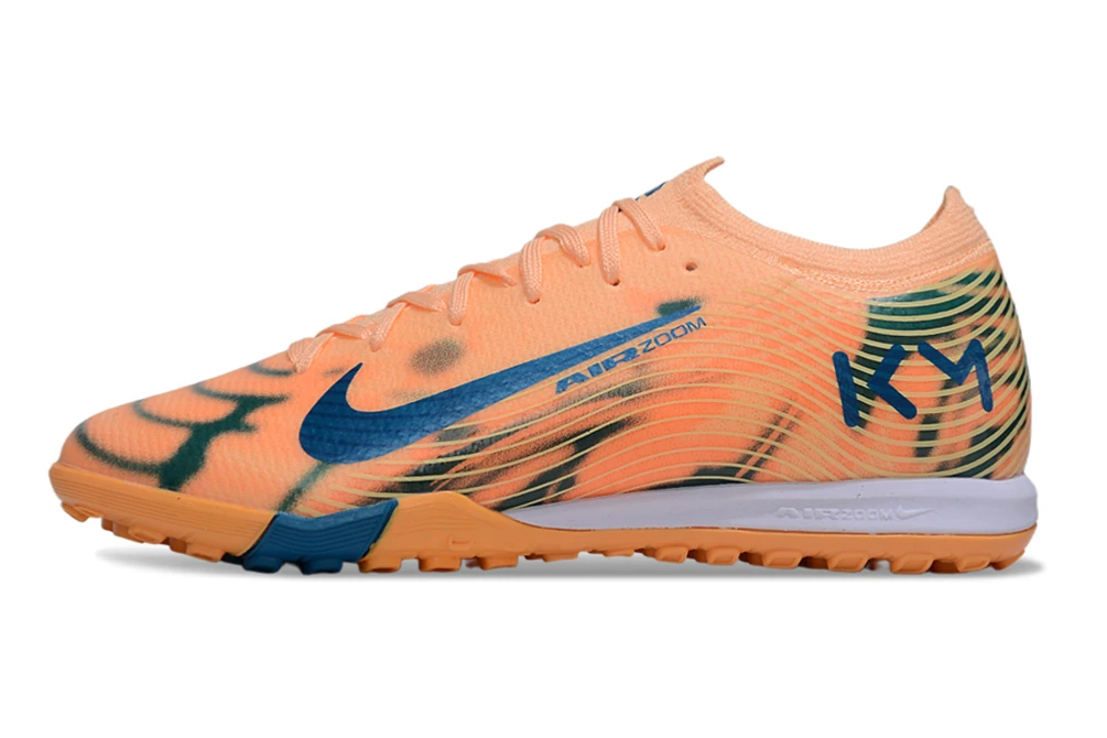 Mercurial Vapor 16 Kylian Mbappe Orange Blue Gold TF TFNM2464 - Imagen 4
