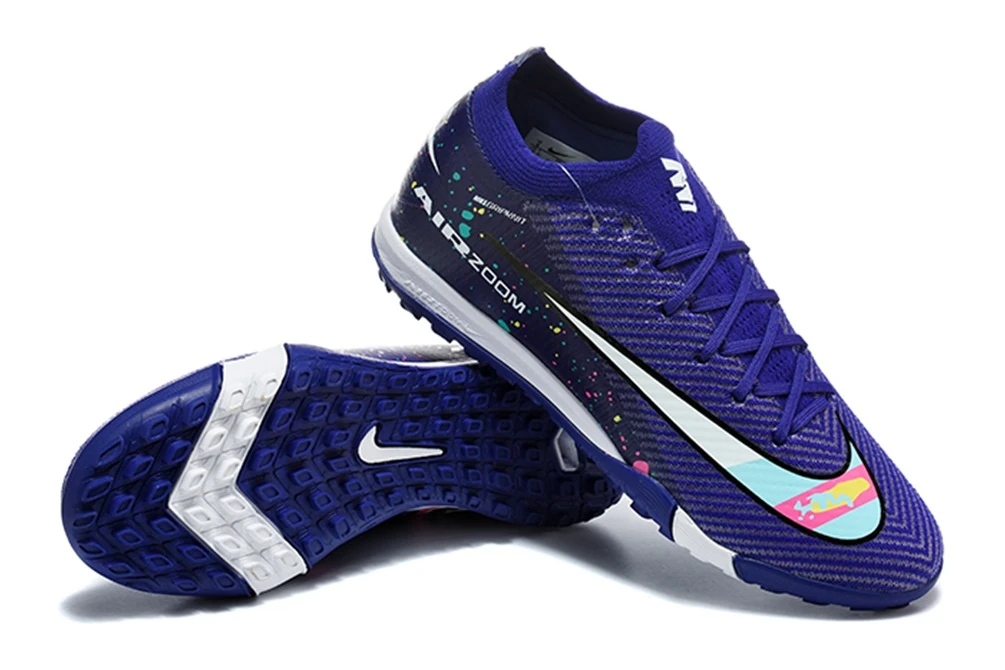 Mercurial Vapor 16 Black Royal Blue Silver TF TFNM2553 - Imagen 7